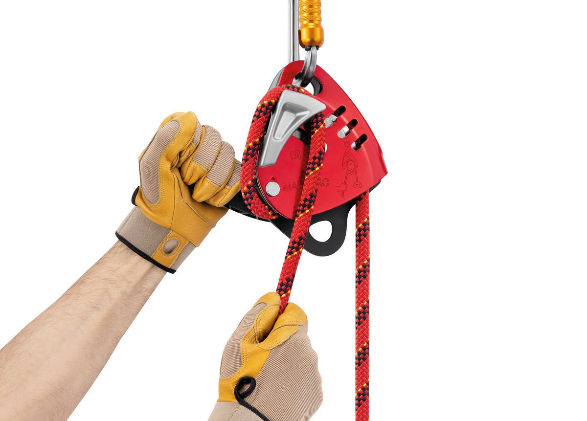 Petzl MAESTRO® L Abseilgerät mit integrierter Seilrolle für schwere Lasten