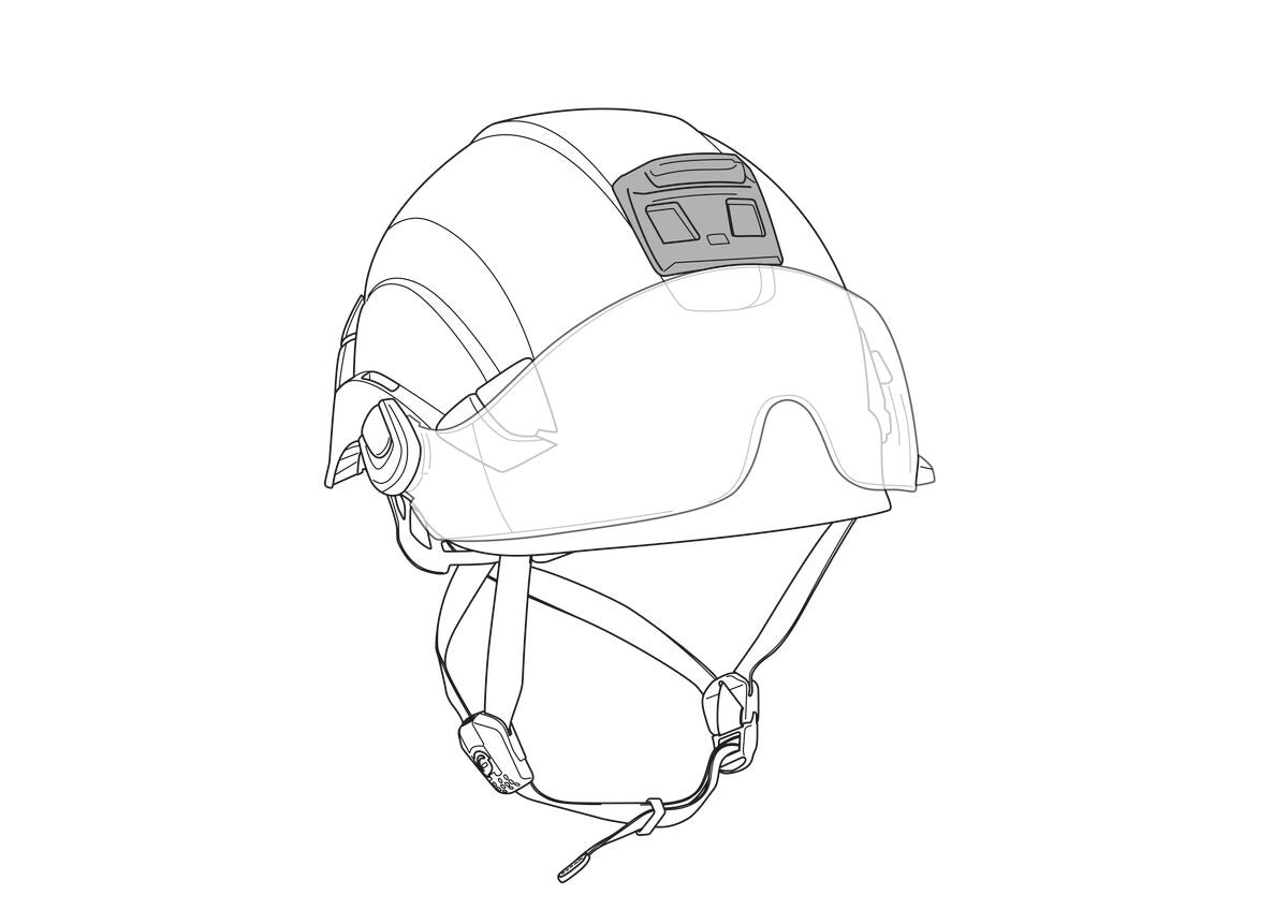 Petzl HELMET ADAPT Klebeplatte für Stirnlampen-Montage am Helm