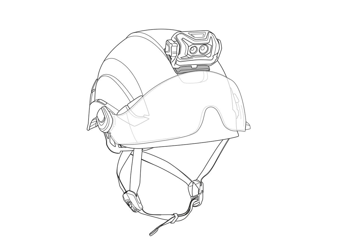 Petzl HELMET ADAPT Klebeplatte für Stirnlampen-Montage am Helm