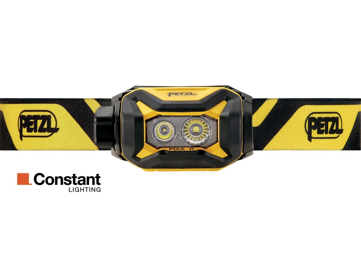 Petzl PIXA® R Wiederaufladbare Stirnlampe - 600 Lumen, Robust & Wasserdicht für Profis