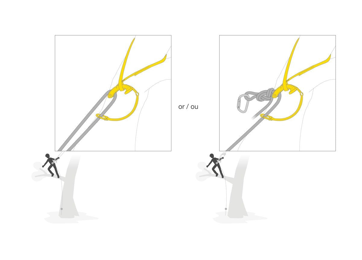 Petzl NAJA Kambiumschoner mit Umlenkrolle für die Baumpflege