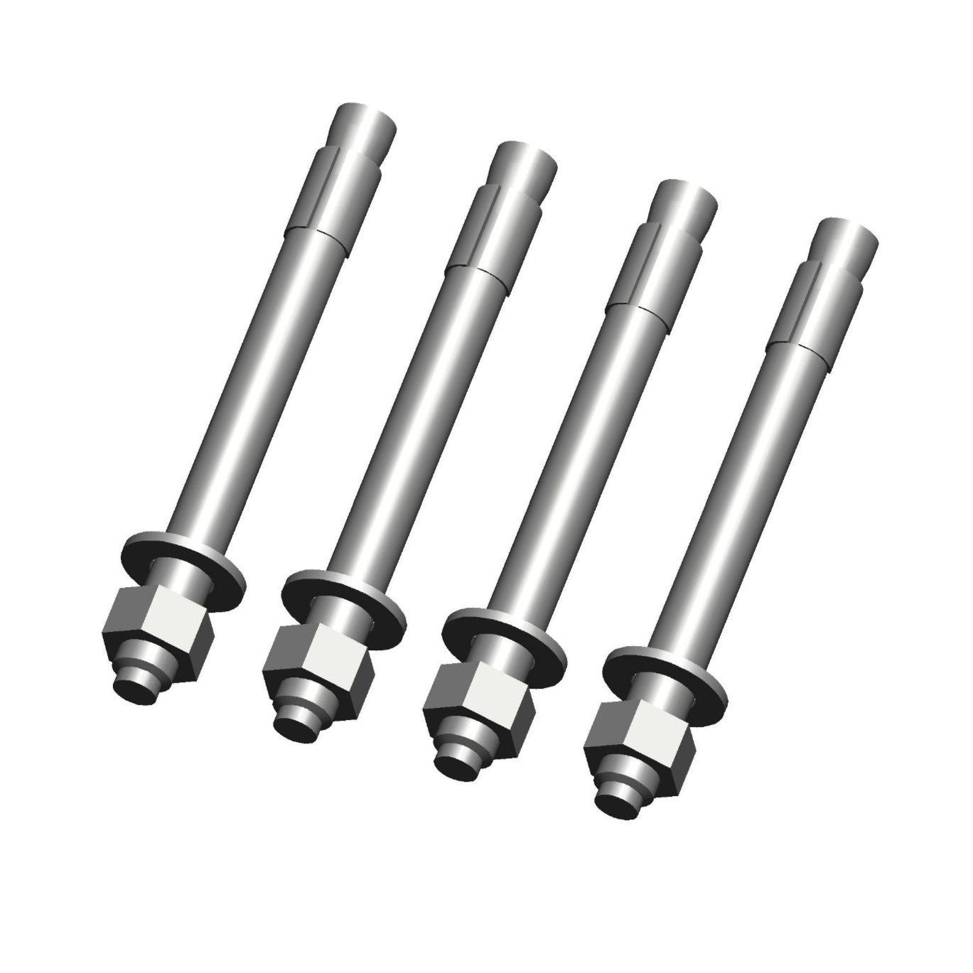 XTIRPA Ankerstangen-Set aus Edelstahl 304 (4 Stück)