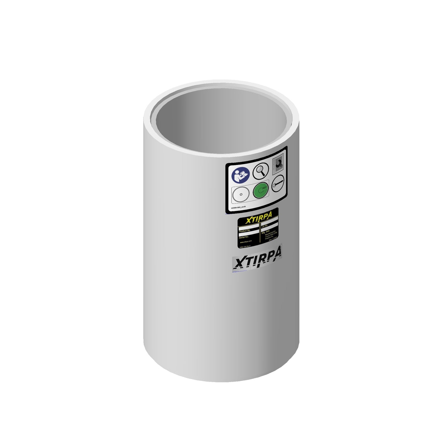 XTIRPA Edelstahl-Hülsenadapter 140 mm