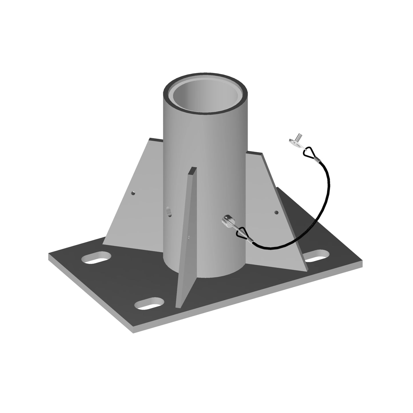 XTIRPA Bodenadapter für Zentralmontage | 76 mm