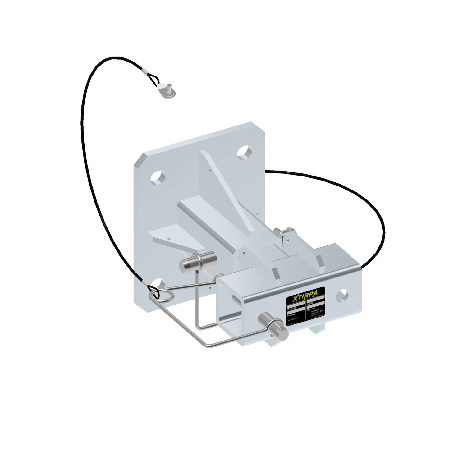 XTIRPA Universal-Wandadapter für Hitch-Mount-Halterung, verzinkt