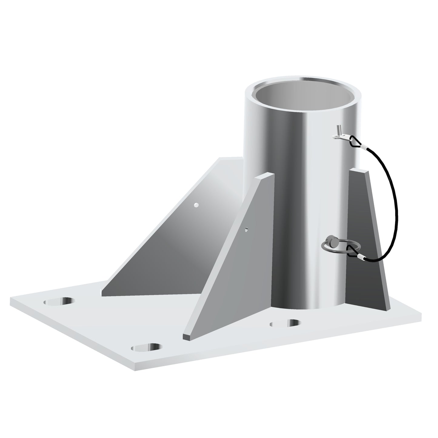 XTIRPA Bodenhülse verzinkt, 102 mm (4 Zoll)