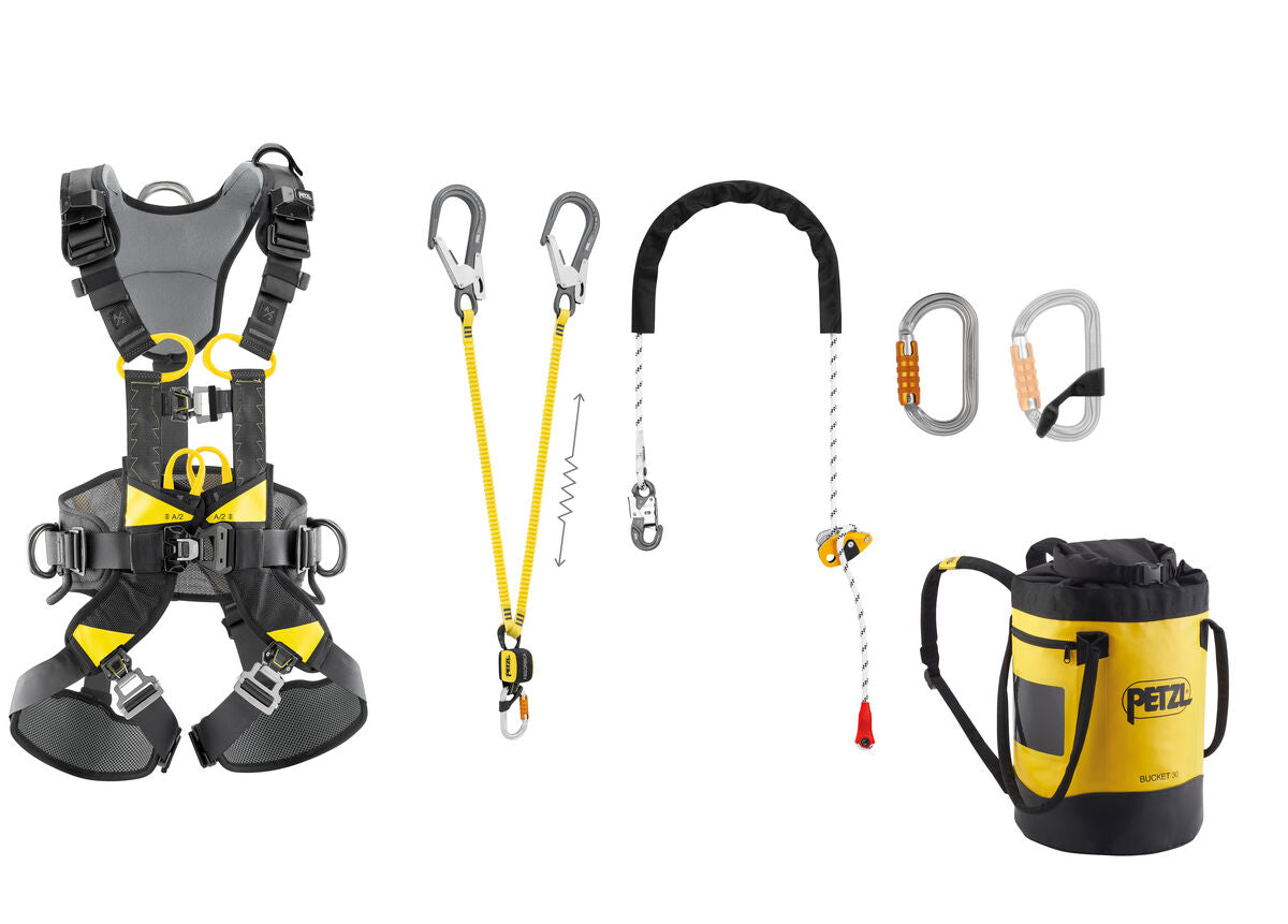 Petzl FALL ARREST AND WORK POSITIONING KIT - Komplettset zur Absturzsicherung & Arbeitsplatzpositionierung
