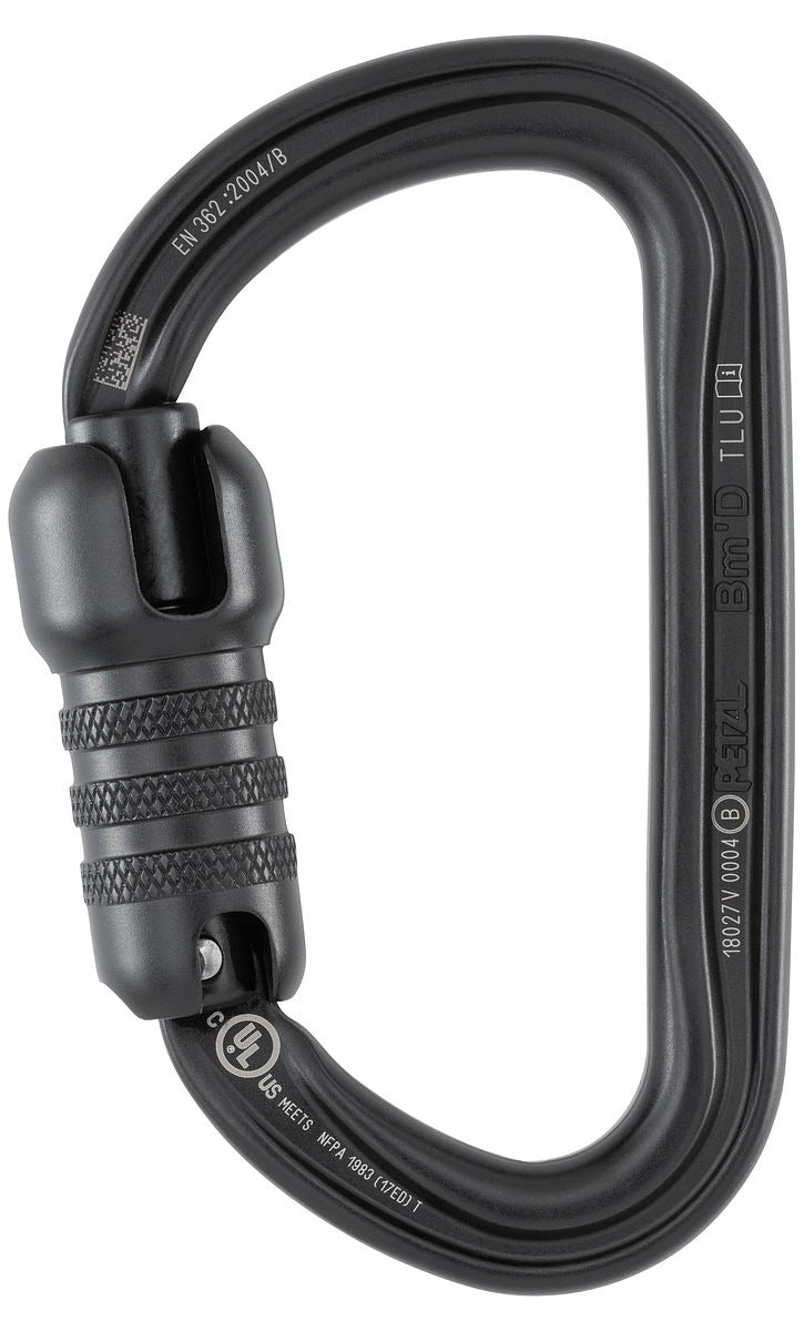 Petzl Bm'D Asymmetrischer Hochfestigkeits-Karabiner mit TRIACT-LOCK
