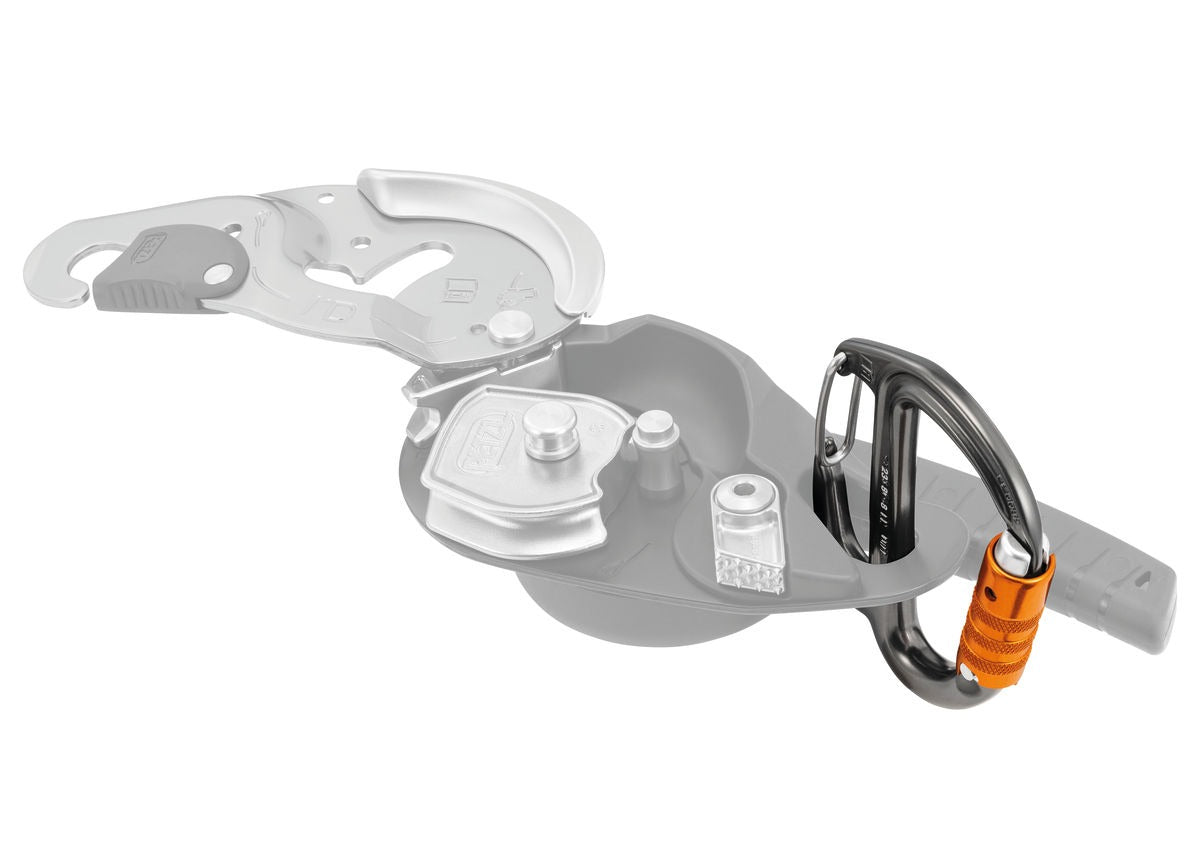 Petzl FREINO Z Karabiner mit Bremssporn für Abseilgeräte