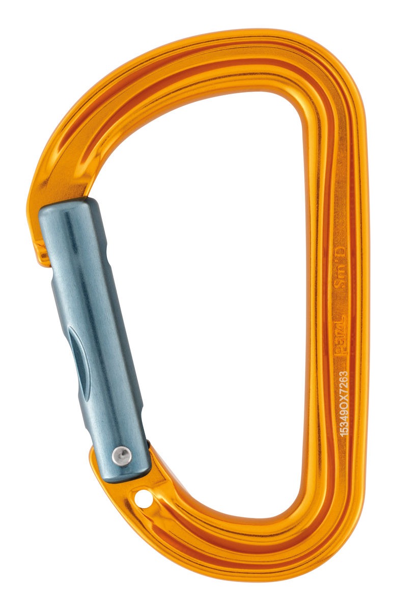 Petzl Sm'D Ultraleichter Asymmetrischer Karabiner für Höhenarbeit