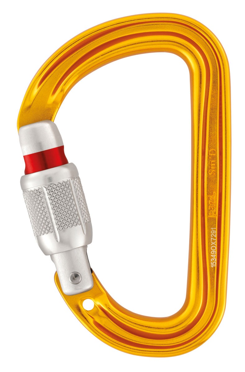 Petzl Sm'D Ultraleichter Asymmetrischer Karabiner für Höhenarbeit