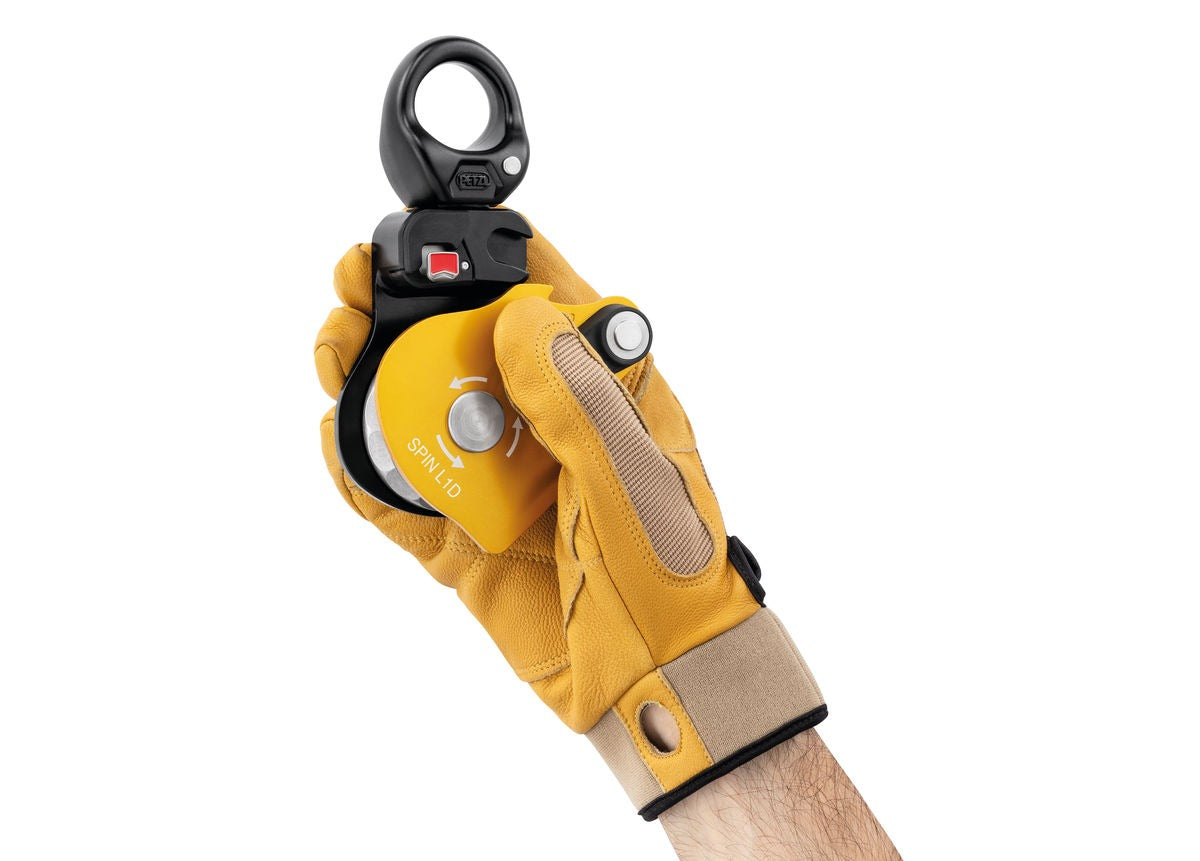 Petzl SPIN L1D Seilrolle mit Rücklaufsperre & Wirbel