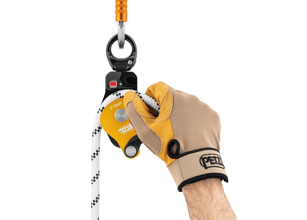 Petzl SPIN L2 Hocheffiziente Doppel-Seilrolle mit Wirbel