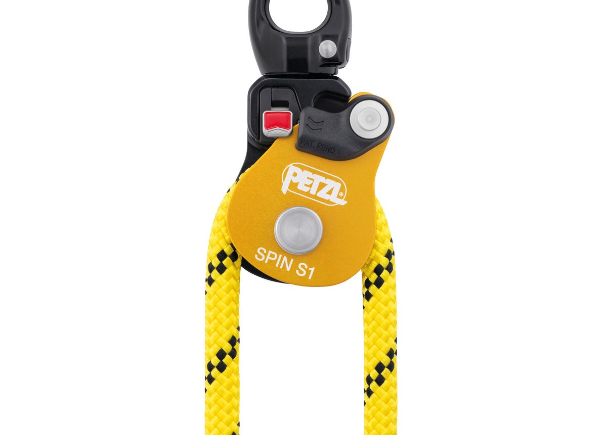 Petzl SPIN S1 Kompakte Seilrolle mit Wirbel