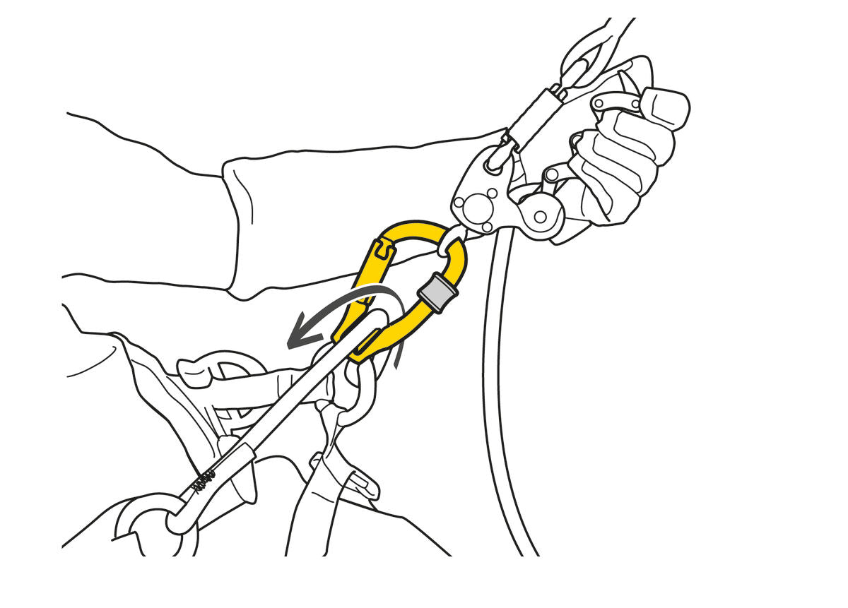 Petzl ROLLCLIP Z - Karabiner mit Seilrolle