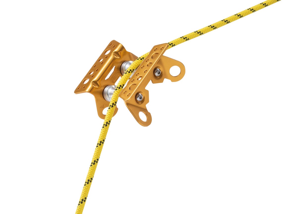Petzl ROLLER COASTER | Wendbarer, kugelgelagerter Kantenschutz für Seile