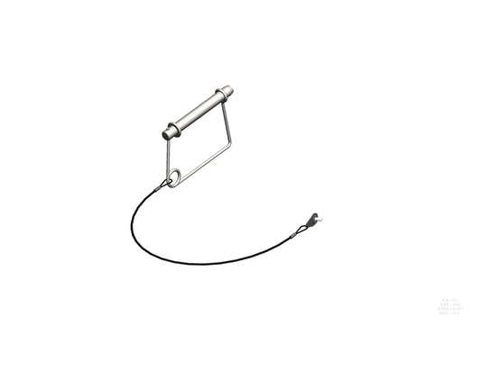 XTIRPA Sicherungsstift mit Edelstahl-Haltekabel (20 Zoll)