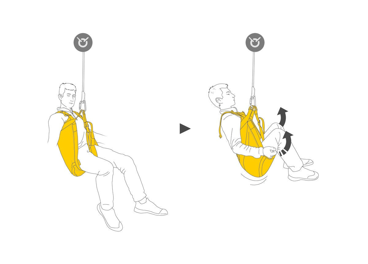 Petzl PITAGOR - Komfortables Rettungsdreieck mit Schultergurten