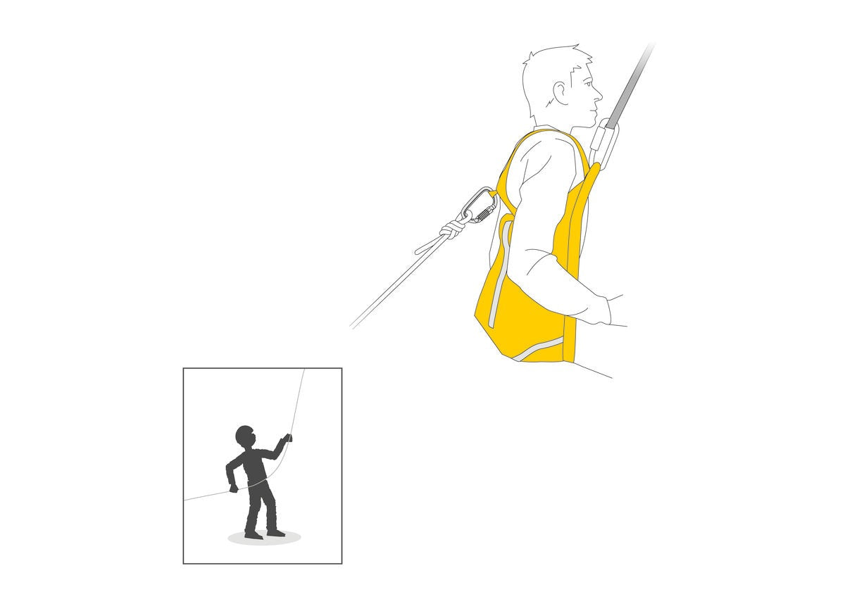 Petzl PITAGOR - Komfortables Rettungsdreieck mit Schultergurten