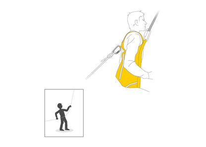 Petzl PITAGOR - Komfortables Rettungsdreieck mit Schultergurten