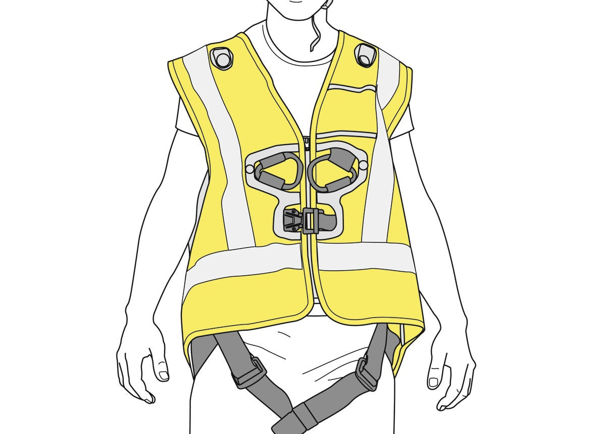 Petzl HI-VIZ Warnweste für NEWTON Auffanggurte