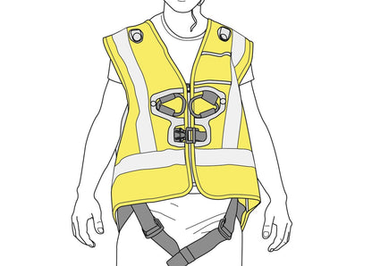 Petzl HI-VIZ Warnweste für NEWTON Auffanggurte