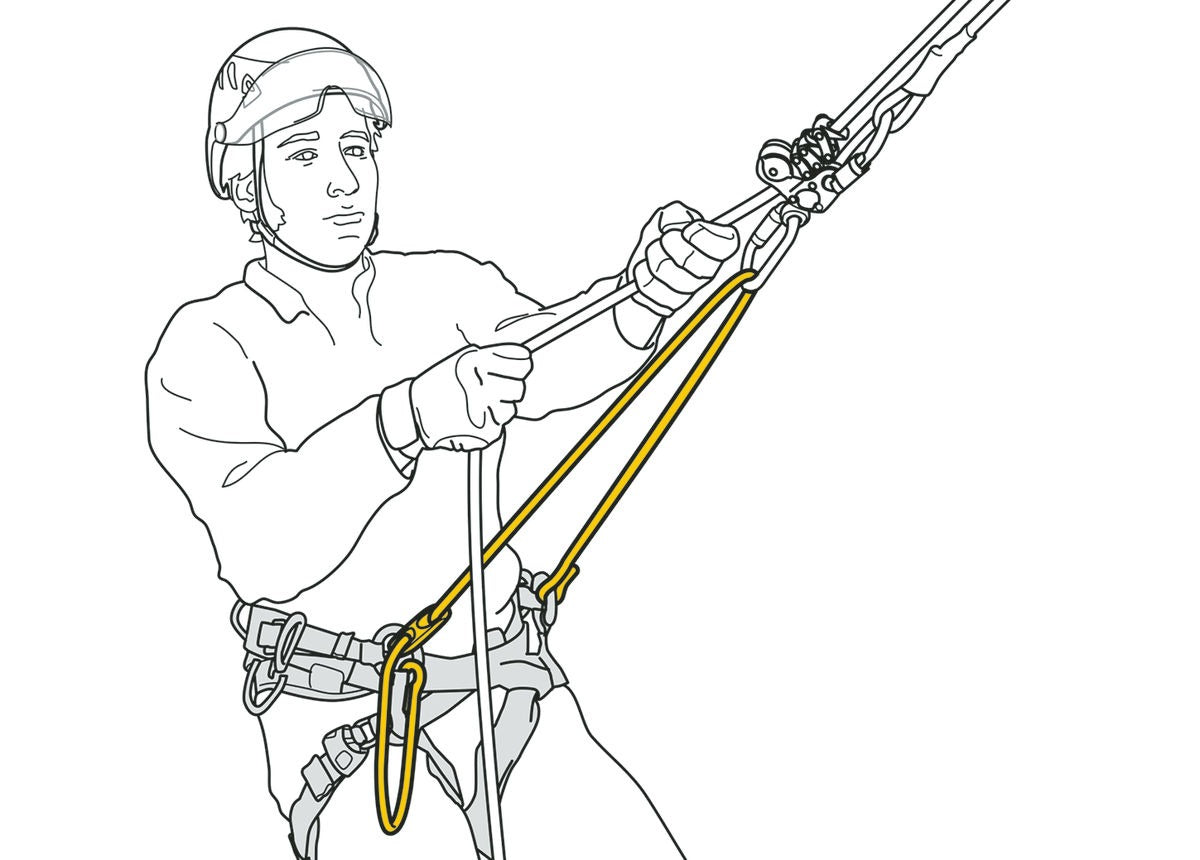 Petzl Verstellbare Befestigungsbrücke für SEQUOIA® & SEQUOIA® SRT Gurte