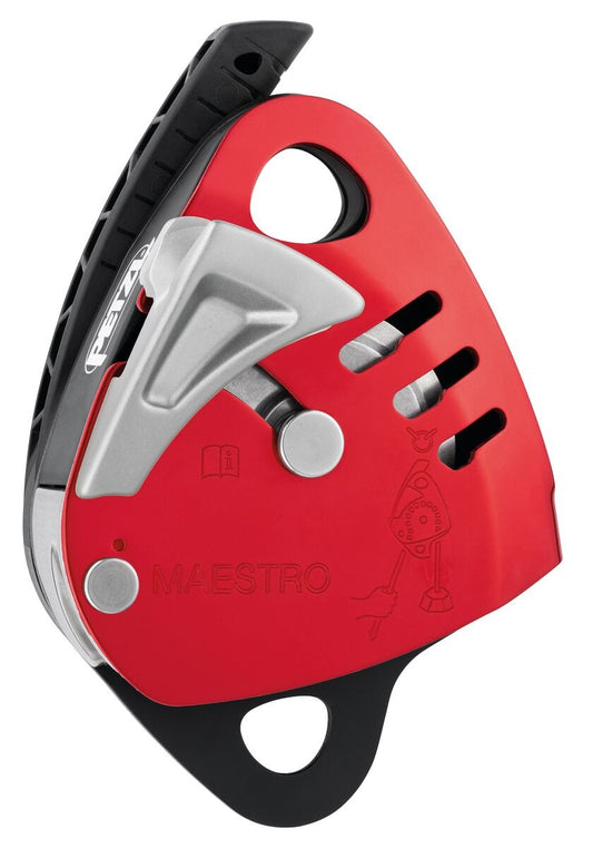 Petzl MAESTRO® L Abseilgerät mit integrierter Seilrolle für schwere Lasten