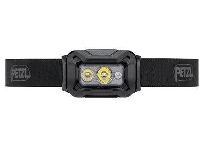 Petzl ARIA® 2 RGB Stirnlampe | Robuste & wasserdichte Profi-Lampe | 450 Lumen, Rot/Grün/Blau-Licht