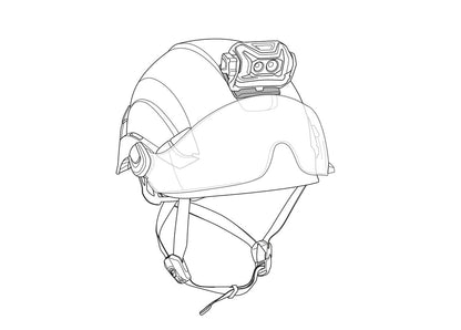 Petzl HELMET ADAPT Klebeplatte für Stirnlampen-Montage am Helm