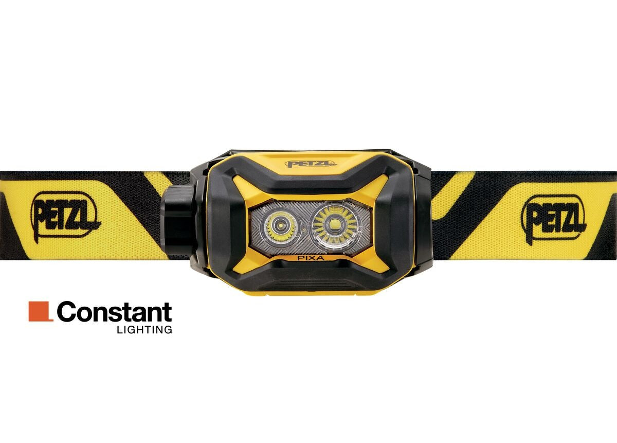 Petzl PIXA® Stirnlampe - Robuste & Wasserdichte Profi-Arbeitslampe mit 450 Lumen