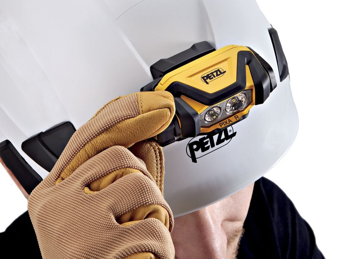 Petzl PIXA® R Wiederaufladbare Stirnlampe - 600 Lumen, Robust & Wasserdicht für Profis