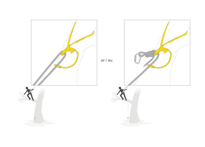Petzl NAJA Kambiumschoner mit Umlenkrolle für die Baumpflege