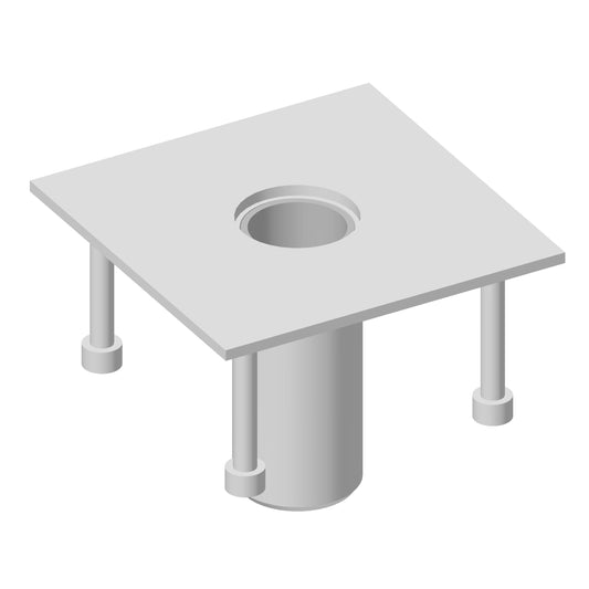 XTIRPA Bodenhülse für Frischbeton | 76 mm (3 Zoll)