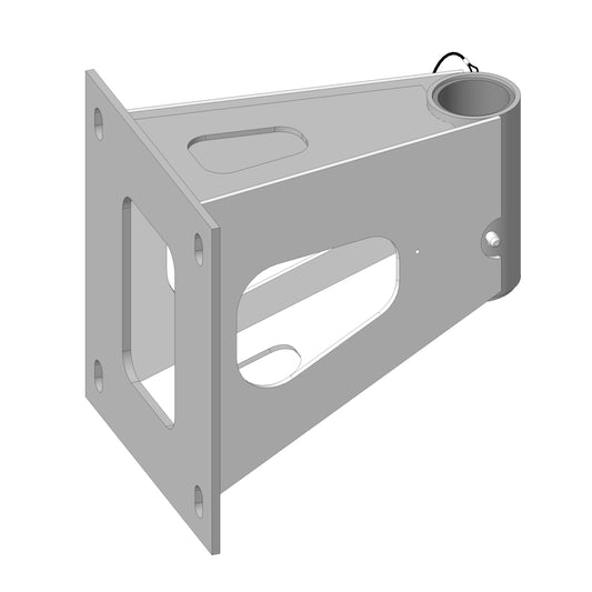 XTIRPA Wandadapter mit 356 mm Versatz aus Edelstahl