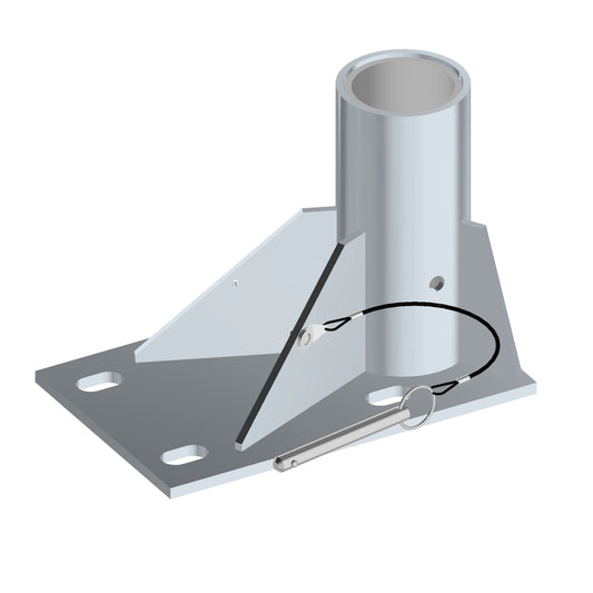 XTIRPA Bodenhülse / Bodenadapter 76 mm, verzinkt