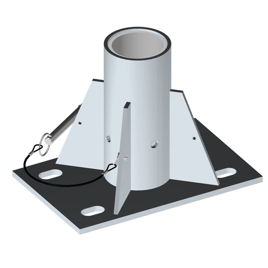 XTIRPA Zentraler Bodenadapter | 76 mm (3 Zoll), verzinkt
