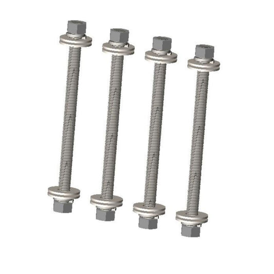 XTIRPA Gewindestangen-Set aus Edelstahl | 3/4-10 x 305mm (4 Stück)