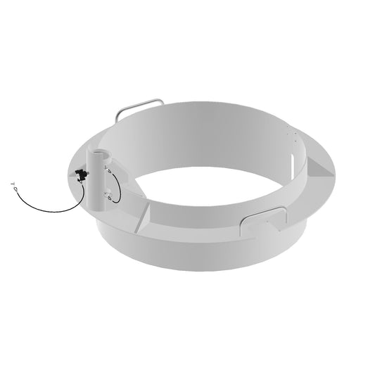 XTIRPA Eloxierter Schachtkragen für Einstiegsöffnungen (864-914 mm)