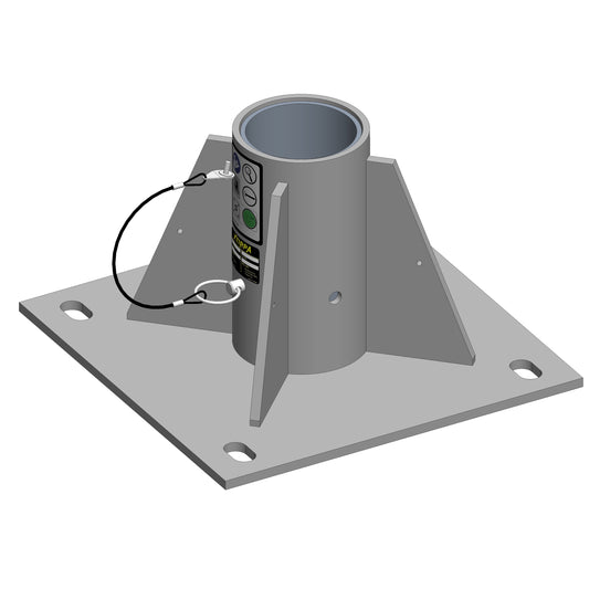 XTIRPA Bodenadapter für Zentralmontage | 102 mm Edelstahl