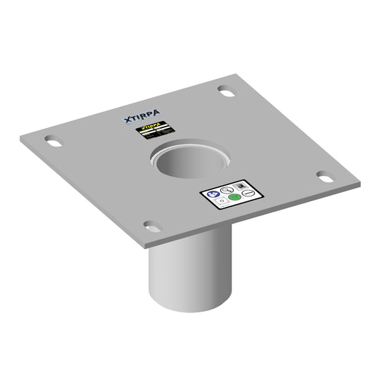 XTIRPA Bündige Bodenhülse aus Edelstahl | 102 mm (4 Zoll)