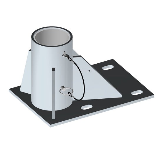 XTIRPA Bodenadapter 102 mm (4 Zoll) für Anschlagpunkte, verzinkt