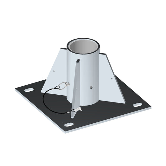 XTIRPA Bodenadapter für Zentralmontage (102 mm), verzinkt