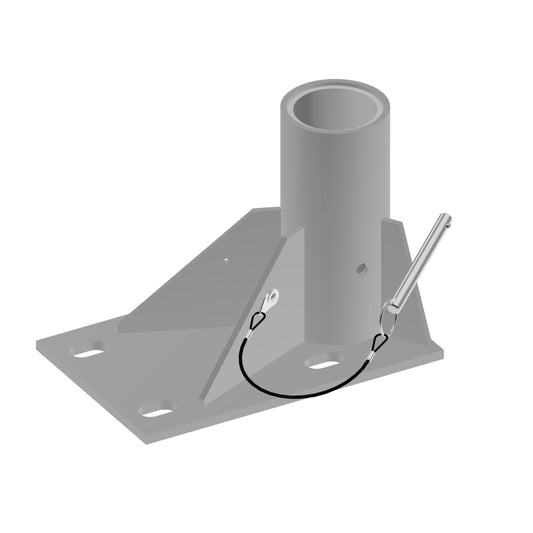 XTIRPA Edelstahl-Bodenadapter 76mm für Anschlagsysteme