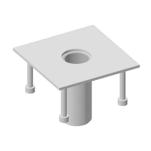 XTIRPA Bodenhülse für Frischbeton | 76 mm | Edelstahl