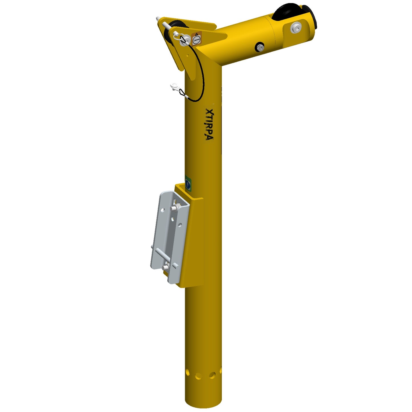 XTIRPA Mast (76 mm) mit Davit-Auslegerarm