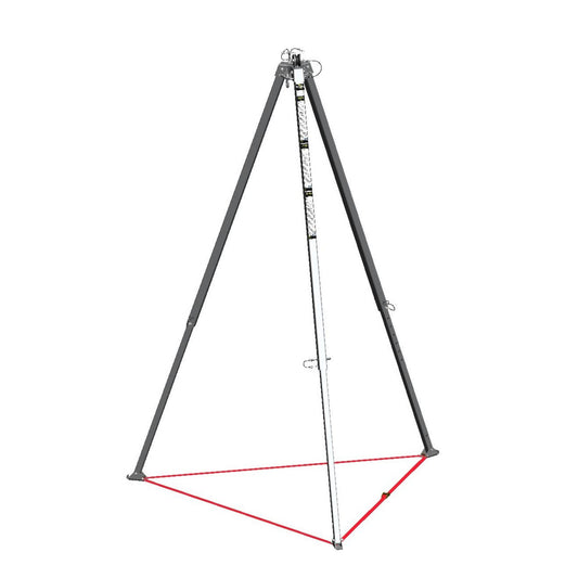 XTIRPA Dreibein-Stativ (2,74 m) mit Halterung für Winde & SRL