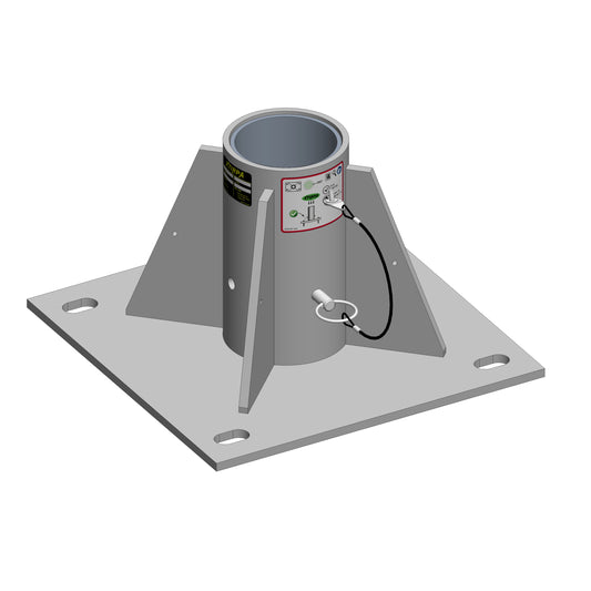XTIRPA Bodenadapter für zentrale Montage | Edelstahl