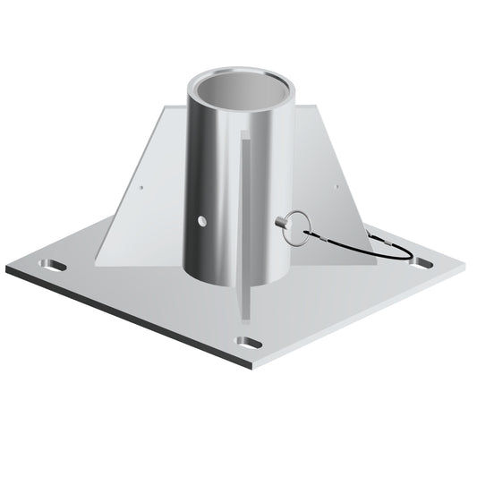 XTIRPA Zentraler Bodenadapter für Davit-Systeme | 102 mm, verzinkt
