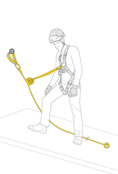 Petzl ASAP® LOCK VERTICAL LIFELINE | Mobiles Auffangsystem zur Absturzsicherung